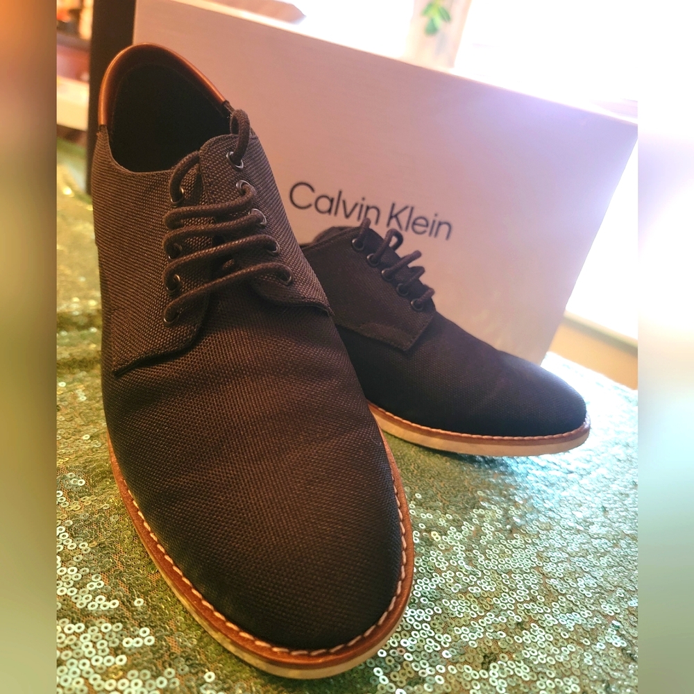 CALVIN KLEIN Men's Adeso Lace Up Dress Loafers